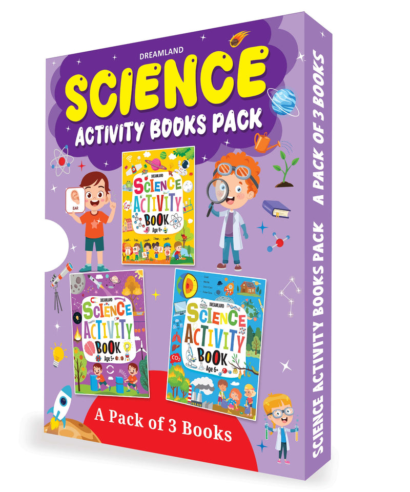 Science Activity Books Pack- A Set of 3 Books - Activity Book for children