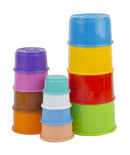 Plastic Build Up Beakers Stacking and Nesting Toy for Kids, Multicolour - 12 Pieces