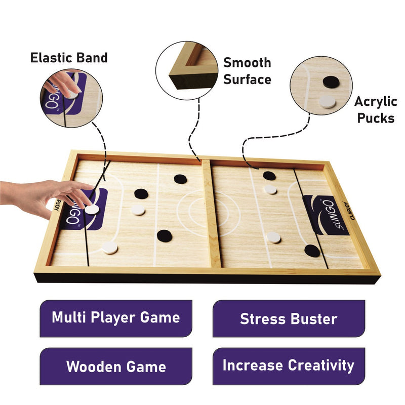 Clapjoy Sling puck Board Games for kids of age 5 years and Above