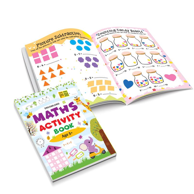 Maths Activity Books Pack- A Set of 3 Books - Activity Book for Children