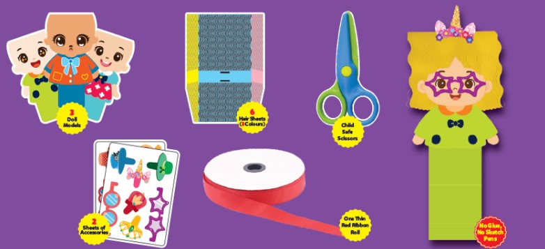 JoGenii I Can Be a Hair Stylist –Art kit for Kids (Age 3–10 Years)