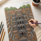 India Monuments Mega Coloring Combo - 10 Poster Mega Art Combo | 2 Themes - Monuments of India & Forts of India | Premium Art Sheets with Coloring Pens | Perfect for Gifting Adults, Kids, Teens - JoGenii