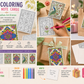 Indian Art Forms DIY Coloring Gift Note Cards – Set of 10 | A5 Size | 200 GSM | Birthdays, Weddings, Anniversaries, Housewarming gifts, Festive hampers - JoGenii