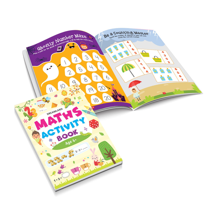 Maths Activity Books Pack- A Set of 3 Books - Activity Book for Children