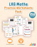 Learning Dino LKG Math Practice Worksheets Pack