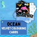PepPlay Velvet coloring cards - Ocean