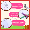 PepPlay Step by Step Drawing Book - Cute Farm Animals