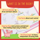 PepPlay Step by Step Drawing Book - Cute Farm Animals