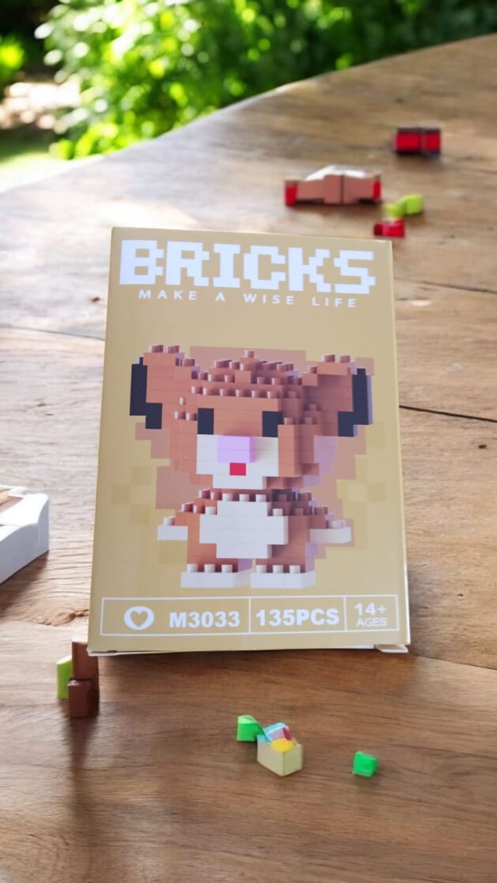 Mini Animal Lego Micro Building Blocks Set 3D Model Animal Educational Construction Toy Building Blocks (Bricks) – 2-Inch Cartoon Animal Toy Set for Kids | Birthday Return Gift & Desk Decor Idea - BUY 3 GET 1 FREE