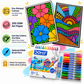Zentangle Patterned Serenity - Premium Poster Coloring Kit | Pack Of 10