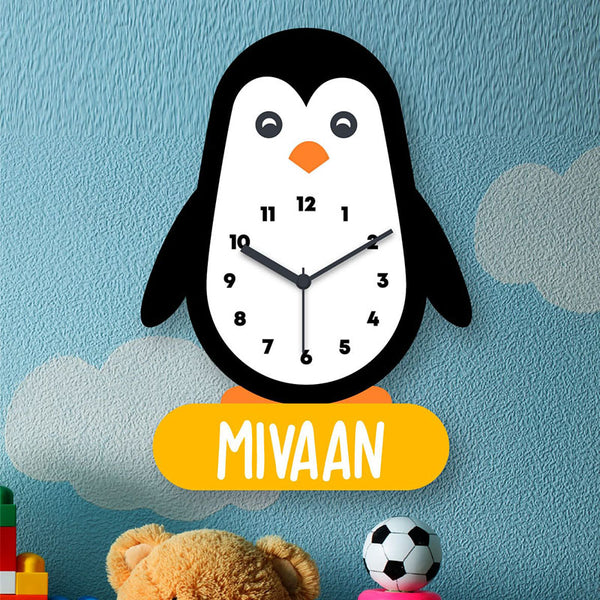 JoGenii Penguin Wall Clock Little Birdie