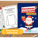 JoGenii Christmas Activity Sheets for Kids (Ages 4–12) – 60+ Screen-Free Fun Printables | DIGITAL Download