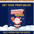 JoGenii Christmas Activity Sheets for Kids (Ages 4–12) – 60+ Screen-Free Fun Printables | DIGITAL Download