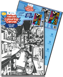 PEPPLAY VELVET COLOURING POSTERS - CITY ON WATER