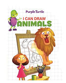 Purple Turtle I Can Draw Book For 3 To 6 Year Kids (Combo Of 4 Drawing Books)