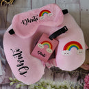 Rainbow Neck Pillow Set ( Personalization Available )