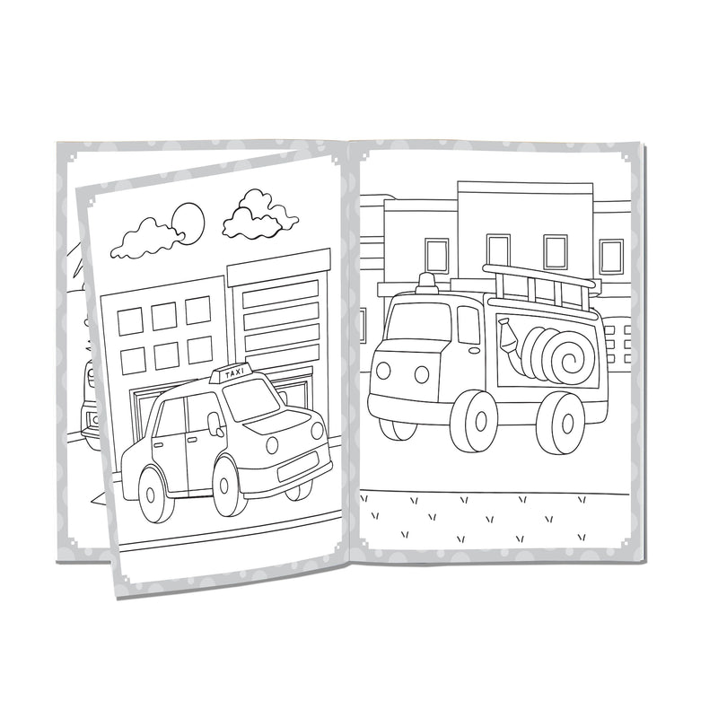 My Ultimate Vehicles Colouring Fun Book with Free Crayons