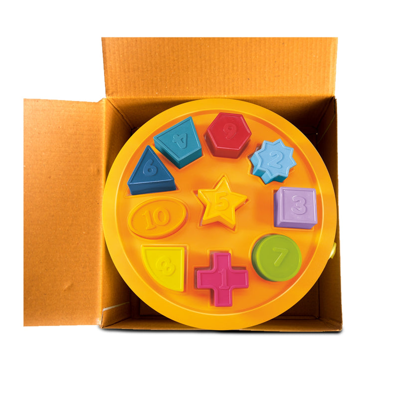 My Shape Sorter Basket- A Pre School Toy with 10 Shapes & Colours- For Age 2 Years & Above. Multicolour