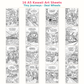 Tiny Journeys- Desi Wheels | Kawaii Art Colouring Kit – 16 Adorable A5 Art Sheets for Gifting & Creative Fun
