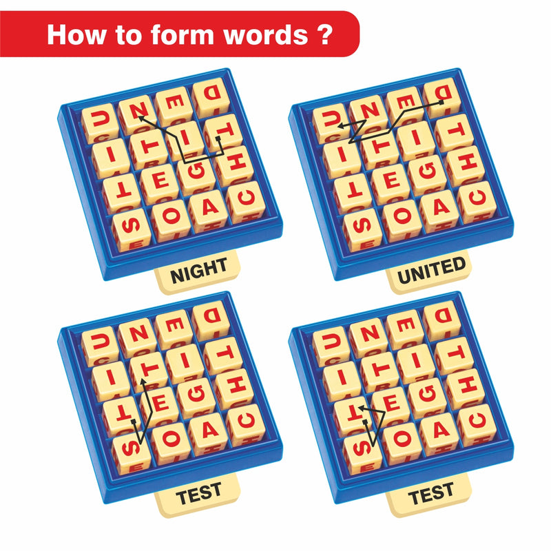 Word Boggle- A Quick Word Hunting Fun Game for Age 6 Years & Above,20 Pieces