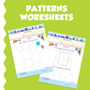 Purple Turtle Worksheets for Nursery Kids (3-4 Years)