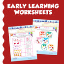 Purple Turtle Worksheets for Nursery Kids (3-4 Years)