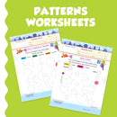 Purple Turtle Worksheets for LKG Kids (4-5Years)