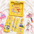 Panda Theme Stationery Rakhi Combo – Cute Panda Pencil Box Set with Rakhi for Kids