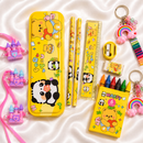 Panda Theme Stationery Rakhi Combo – Cute Panda Pencil Box Set with Rakhi for Kids