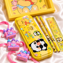 Panda Theme Stationery Rakhi Combo – Cute Panda Pencil Box Set with Rakhi for Kids