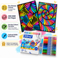 Zentangle Doodle Poster Coloring Kit - Pack of 10