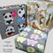 eVincE Assorted Gift Wrapping Paper | Elephant Giraffe Panda 3 Designs 15 sheets | 70 x 50 cms