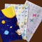 eVincE Gift Wrapping Paper | 3 assorted designs, 15 sheets | Butterfly, Solar System & Emoji Pattern with fun Facts | 70 x 50 cms size