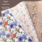 eVincE Assorted Gift Wrapping Paper | Floral Patterns, 3 Design patterns | 70 x 50 cms - 15 sheets