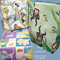 eVincE 15 Gift Wrapping Paper | Monkey, Giraffe, Dinosaur (70 x 50 cms Sheets) | Informative Assorted 3 designs pattern