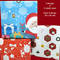 eVincE assorted Christmas wrapping paper | 3 designs 15 sheets | Red Doodle, Santa, White Xmas party theme | 70 x 50 cms sheets