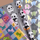 eVincE Assorted Gift Wrapping Paper | Dinosaur Panda Elephant 3 Pattern 15 sheets | 70 x 50 cms size sheets
