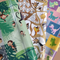 eVincE 15 Gift Wrapping Paper | Monkey, Giraffe, Dinosaur (70 x 50 cms Sheets) | Informative Assorted 3 designs pattern