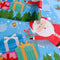 eVincE Christmas Gift Wrapping Paper for kids | Blur Red Santa Gifts Pattern with Facts | Pack of 10 Sheets | 70 x 50 cms