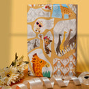 eVincE 15 Gift Wrapping Paper | Monkey, Giraffe, Dinosaur (70 x 50 cms Sheets) | Informative Assorted 3 designs pattern