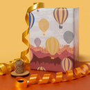 eVincE Assorted Gift Wrapping Paper | Giraffe, Monkey & Hot Air Balloon, 3 Designs with facts | 70 x 50 cms - 15 sheets