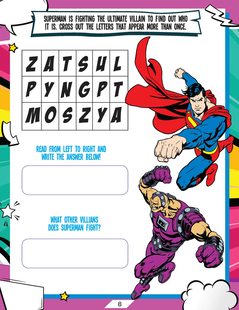 Superman Activity and Colouring Book : Interactive & Activity Book by Dreamland 9789394767348