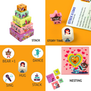 Stack a Cake, First Stacking Board Game, Roll and Play-Sing and Dance
