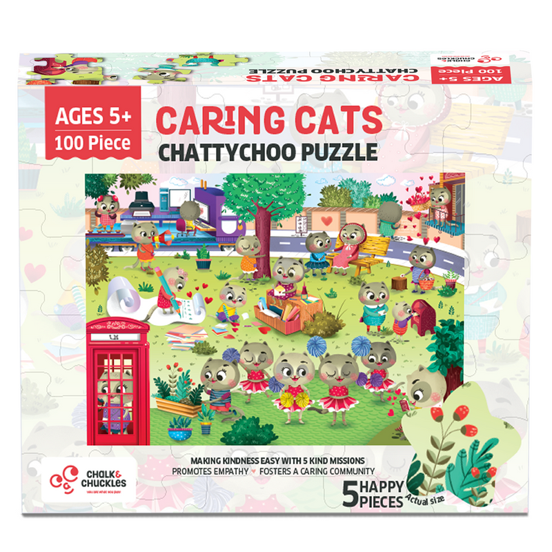 Chattychoo Cat 100 Piece Jigsaw Puzzle