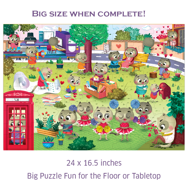 Chattychoo Cat 100 Piece Jigsaw Puzzle