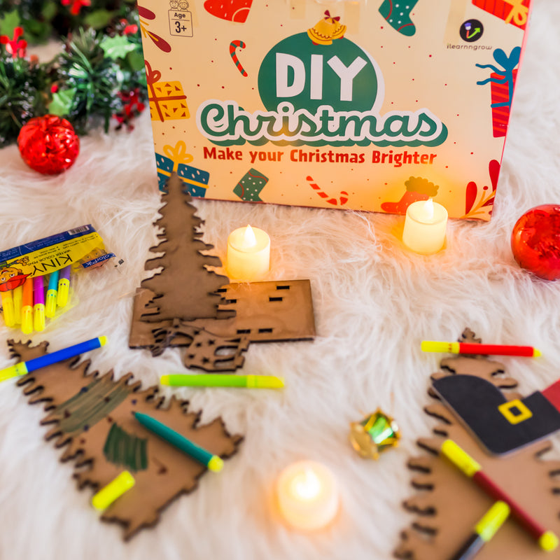 Ultimate DIY Christmas Combo Kit (Diy Christmas Tree , Diy Christmas Decor , Diy Christmas Stencil and scratch paper )