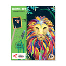 Animal Power Scratch Art with Stickers