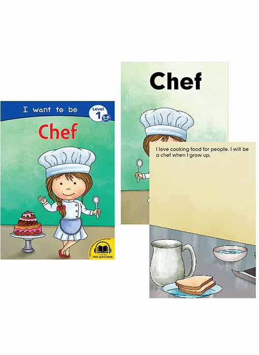 Set of 8 I want to be Books for 5-6 Year Old Children