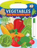 Write and Wipe Book - Vegetables : Early Learning Children Book By Dreamland Publications 9789350891056