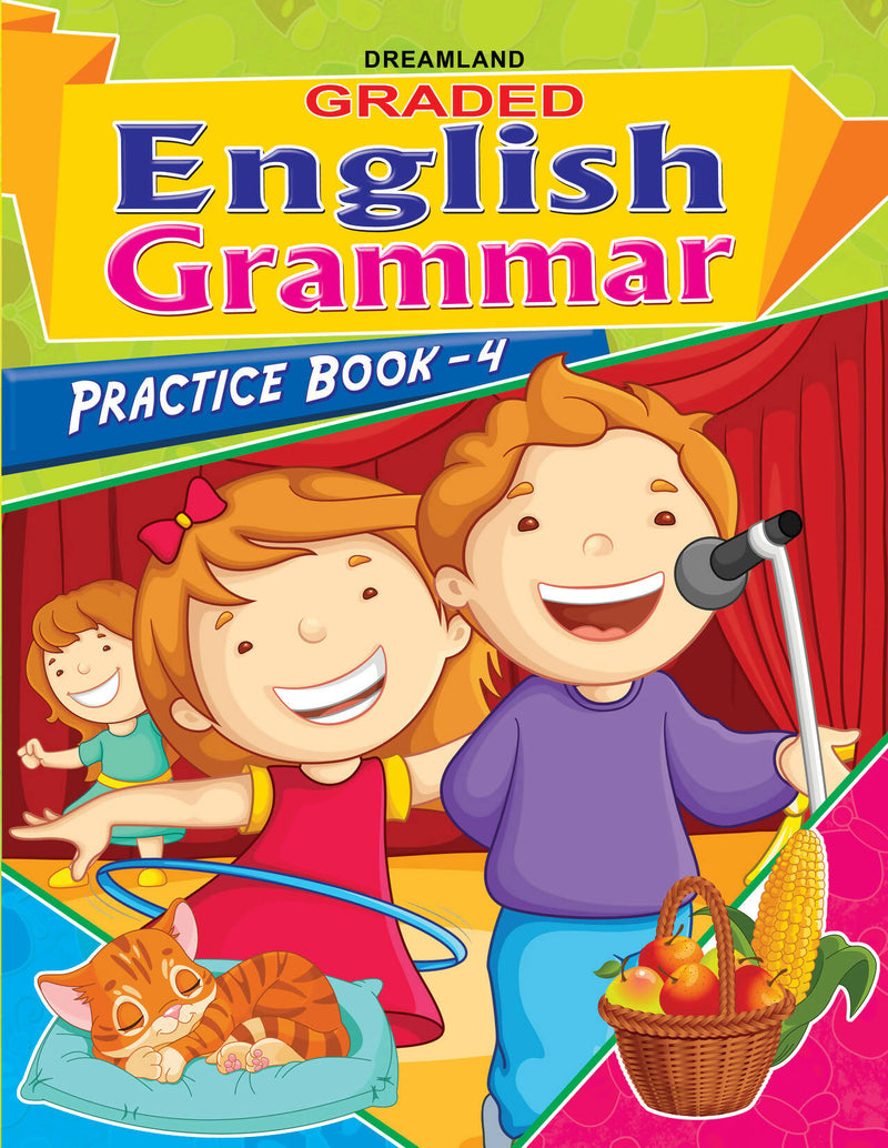 Graded English Grammar Practice Book - 4 : School Textbooks Children Book By Dreamland Publications 9789350895900